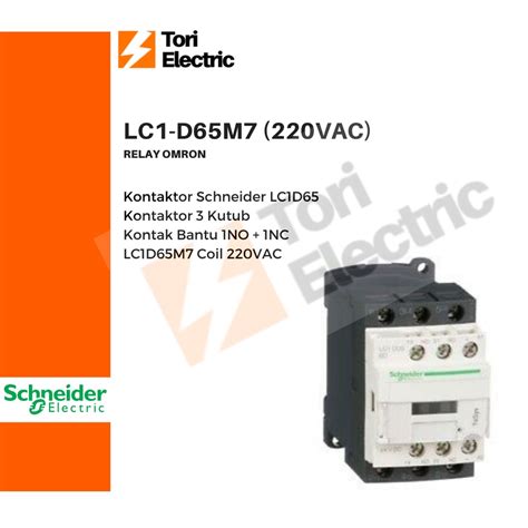 Jual Schneider Kontaktor Contactor Pole Lc D M Lc D M Lc D