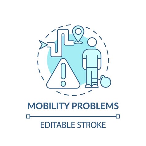 Mobility Problems Concept Icon 2103178 Vector Art At Vecteezy