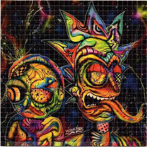 Buy Dark Rick And Morty By Visual Fiber Limited Edition Blotter Art