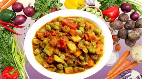 KADAI VEGETABLE RECIPE Mix Veg Bhuna Dhaba Style Recipe Vegetable