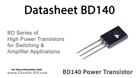 BD140 PNP Power Transistor Datasheet