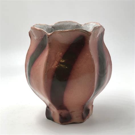 Clay Art Center Mike Cerv Coral Bloom Cup