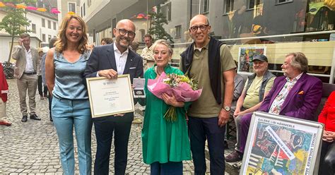 Landeshauptstadt Bregenz ehrt Lisi Hämmerle mit Hugo von Montfort Medaille