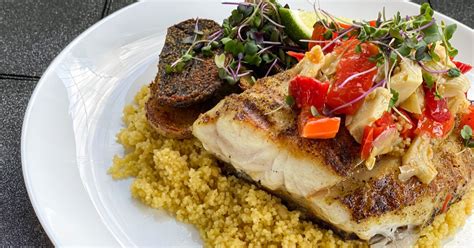 Grilled Corvina With Spicy Artichoke Relish