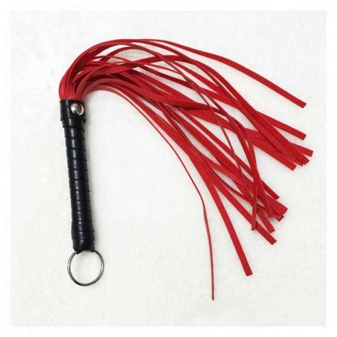 New Design Bdsm Whip Faux Leather Black Red Color Fetish Sex Toy