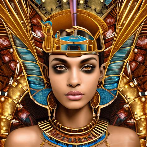 Majestic Steampunk Egyptian Goddess Creative Fabrica