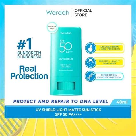 Jual Wardah Uv Shield Light Matte Sun Stick Spf 50 Pa Di Seller