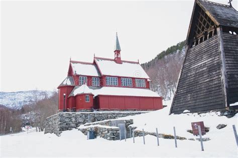 A Stave Church is a Medieval Wooden Christian Church Building Once ...