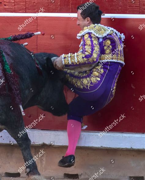 Spanish Bullfighter Rafaelillo Gored By His Editorial Stock Photo