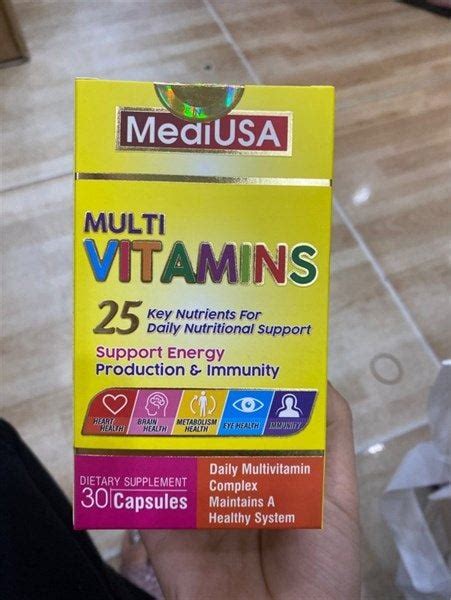 Viên uống bổ sung vitamin MediUsa Multi vitamins lọ 30 viên Minh Anh