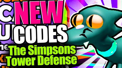 The Simpsons Tower Defense CODES ROBLOX 2024 YouTube