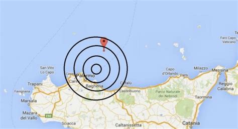 Terremoto di magnitudo 4 3 stamattina al largo di Cefalù Ragusa Oggi