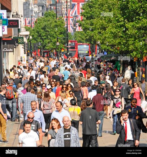 Busy Pavement London West End Hi Res Stock Photography And Images Alamy