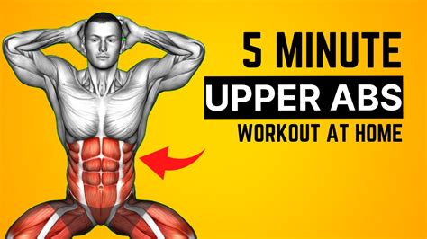 Upper Abs Workout At Home For Beginners No Equipment Youtube