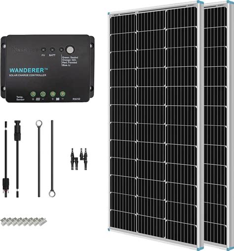 Renogy Watt Volt Monocrystalline Solar Panel Starter Kit With