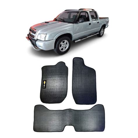 Jogo Tapete Borracha PVC Chevrolet S10 Cabine Dupla 1997 A 2011