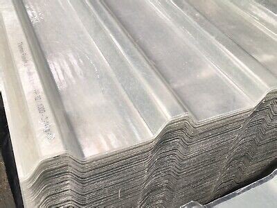 8 Ft Box Profile 32 1000 GRP Fibreglass Roofing Sheets Clear New Tin