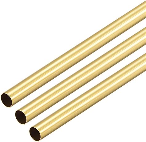 Uxcell Brass Round Tube 300mm Length 6 5mm Od 0 2mm Wall Thickness Seamless