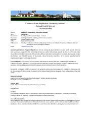 Ahs Syllabus S Docx California State Polytechnic University