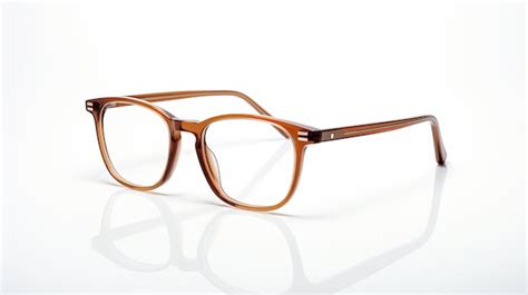 Premium AI Image | A pair of glasses with a wooden frame.