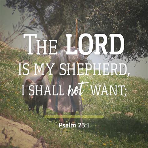 Psalm 23 1 Daily Verse KCIS 630