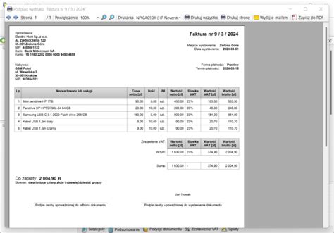 Darmowy Program Do Wystawiania Faktur Faktura VAT