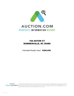 Fillable Online 104 Astor Ct Summerville SC 29486 Fax Email Print