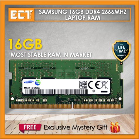 Samsung 16gb Ddr4 Pc4 21300 2666mhz Sodimm Laptop Memory Ram