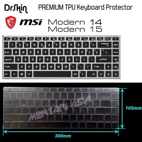 Jual Keyboard Protector Msi Modern Drskin Premium Tpu Clear