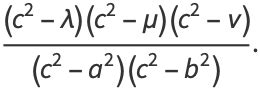 Confocal Ellipsoidal Coordinates -- from Wolfram MathWorld