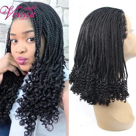 Lace Front Braids Synthetic Hair Curly Braided Syntheticwigs Micro