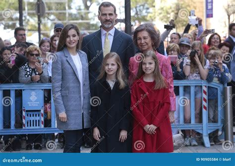 Actitud De La Familia Real De Espa A En Majorca Imagen De Archivo