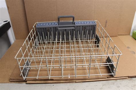 Whirlpool Dishwasher Lower Dishrack Wsilverware Basket Partw10380384 W10350340 Ebay