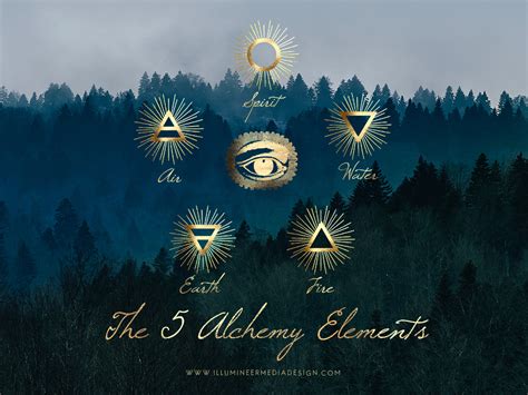 5 Alchemy Elements Foil Collection: Gold | Rose Gold | Silver by Illumineer on Dribbble