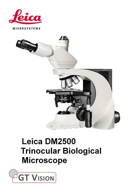 Leica Dm2500 40x 1000x Biological Trinocular Microscope Gt