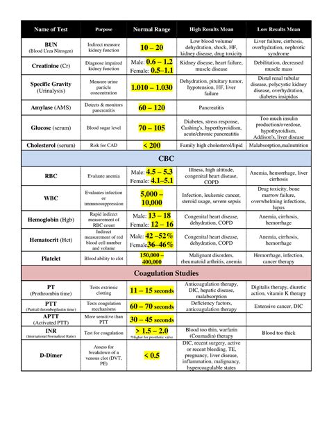 Understanding Lab Values