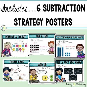 Number Talk Strategy Posters For Addition And Subtraction Number