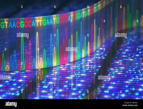 Dna sequencing, illustration Stock Photo - Alamy