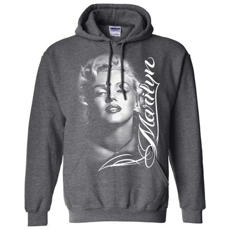 Marilyn Monroe Portrait Signature Unisex Sweatshirt Hoodie California