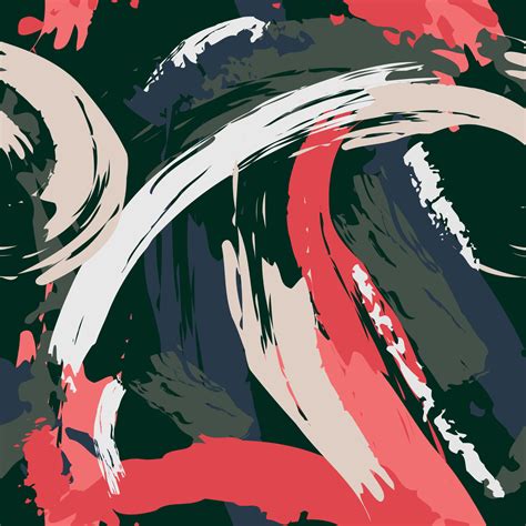 hand drawn brush seamless pattern  vector art  vecteezy