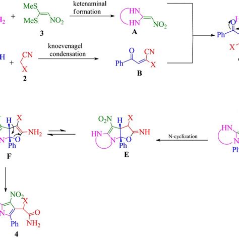 Proposed Mechanism For The Synthesis Of Polysubstituted Pyrrole