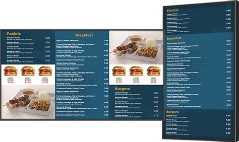 Digital Menu Board Design