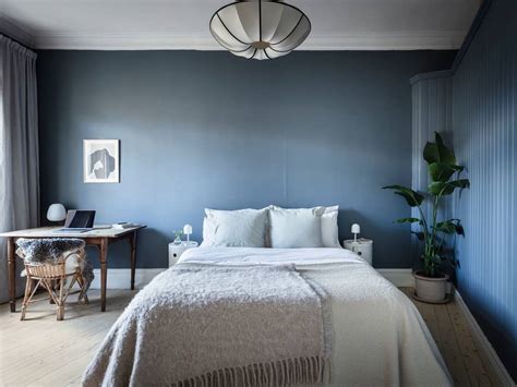 A Blue Bedroom With A Shiplap Wall Coco Lapine Designcoco Lapine Design