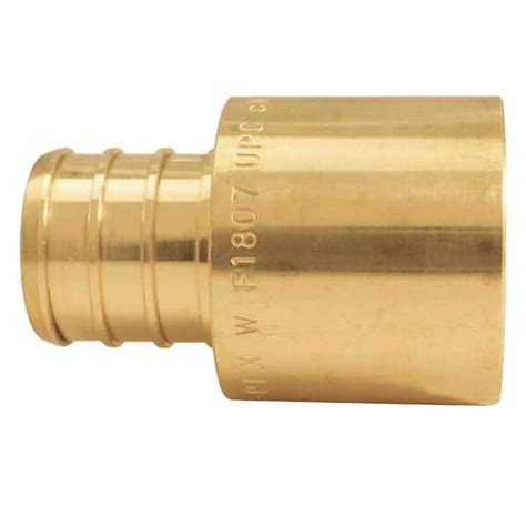 Apollo In Brass Pex B Barb X In Female Copper Sweat Adapter