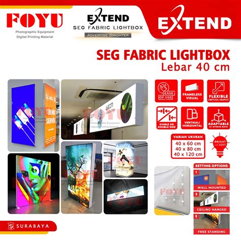 Jual Seg Silicone Edge Graphic Fabric Lightbox Big Signage Aluminum