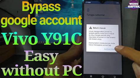 Frp Bypass Vivo Y C Vivo Y C Frp Bypass Without Pc Youtube