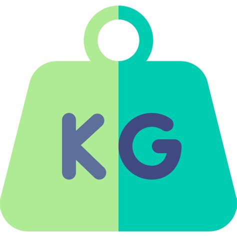 Kilogram Basic Rounded Flat Icon