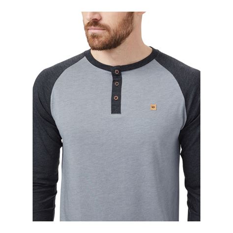 Tentree Mens Treeblend Henley Long Sleeve Shirt Sportchek