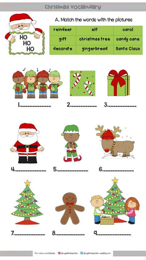 Christmas English Esl Worksheets Pdf Doc Worksheets Library