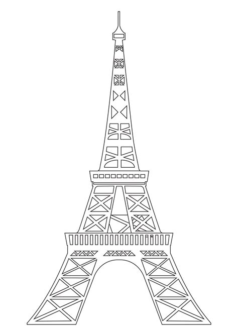 Torre Eiffel Vector Negro